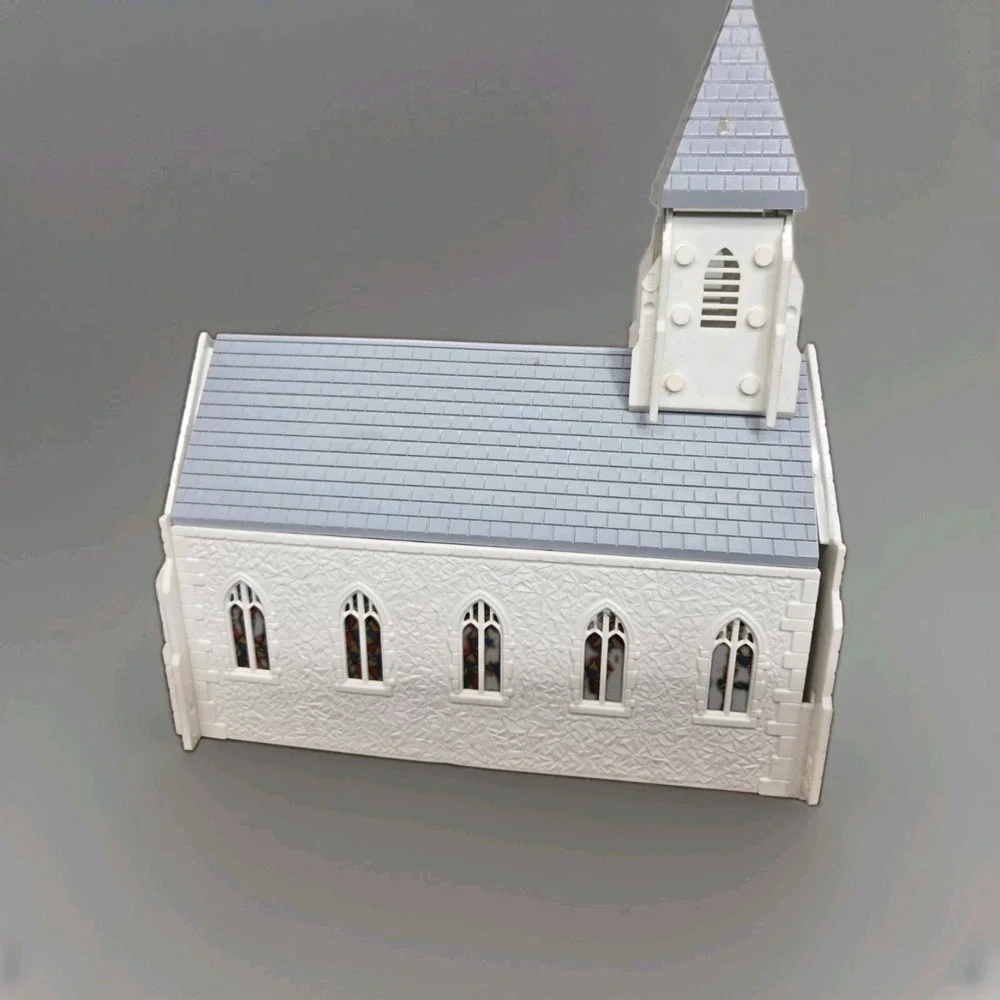 Vintage Bachmann Plasticville USA Church 1600-100 O S Gauge Original Box Train